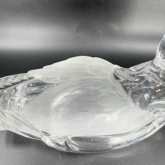 Shannon Crystal Duck Lidded Mallard Candy Dish Frosted Accents by Godinger Clear - Picture 8 of 16